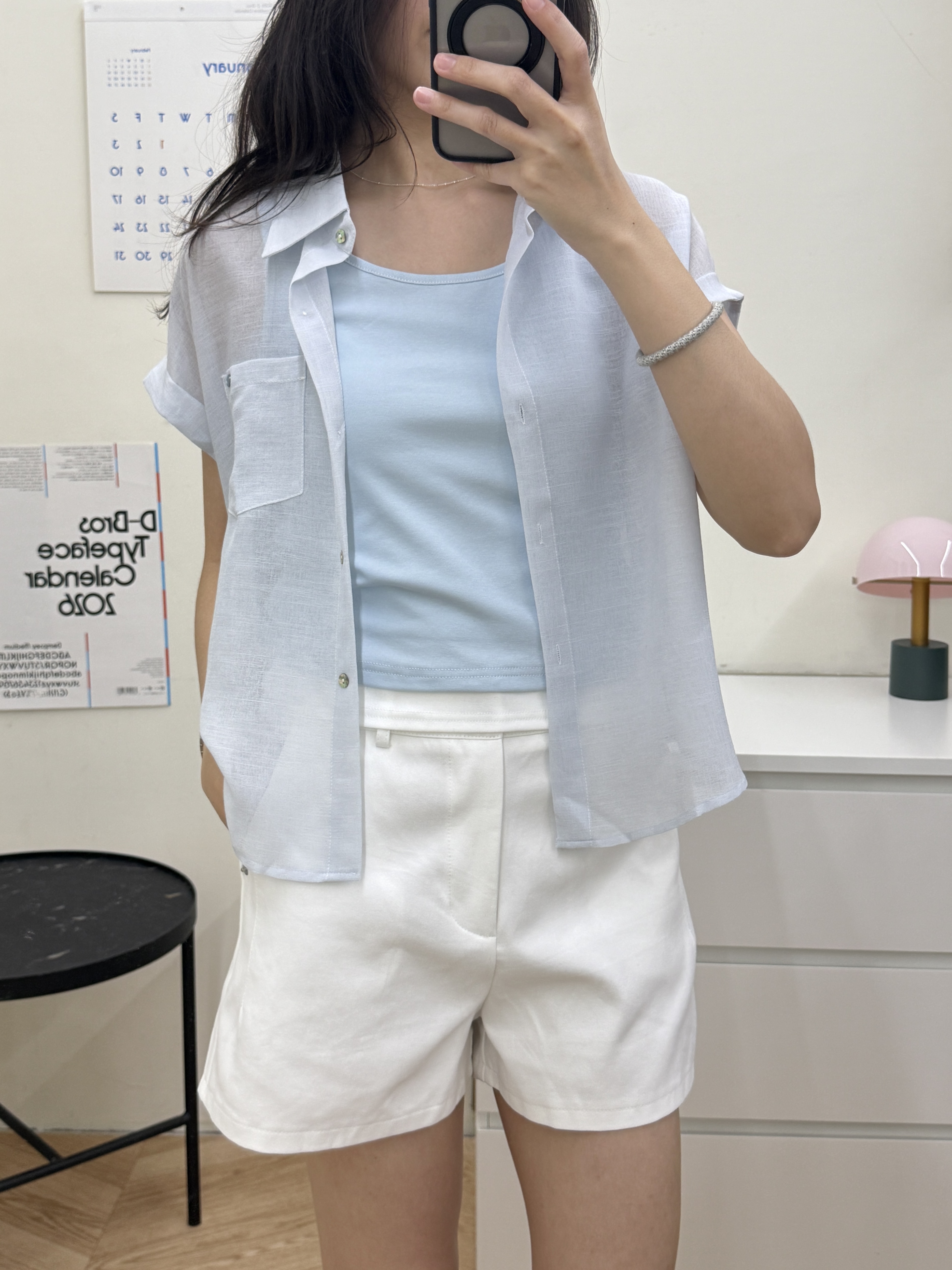 後鬆緊挺版短褲*2色