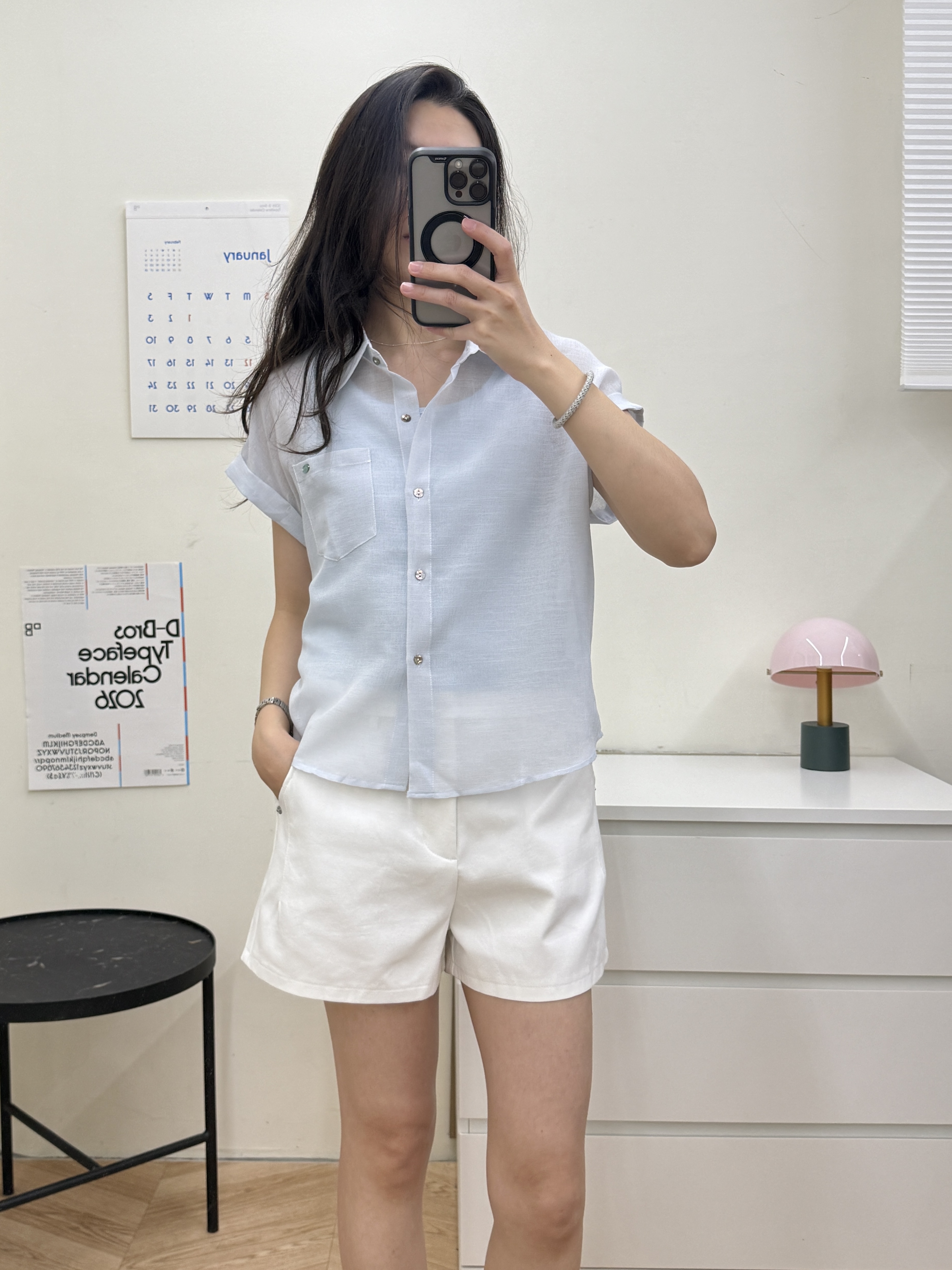 後鬆緊挺版短褲*2色