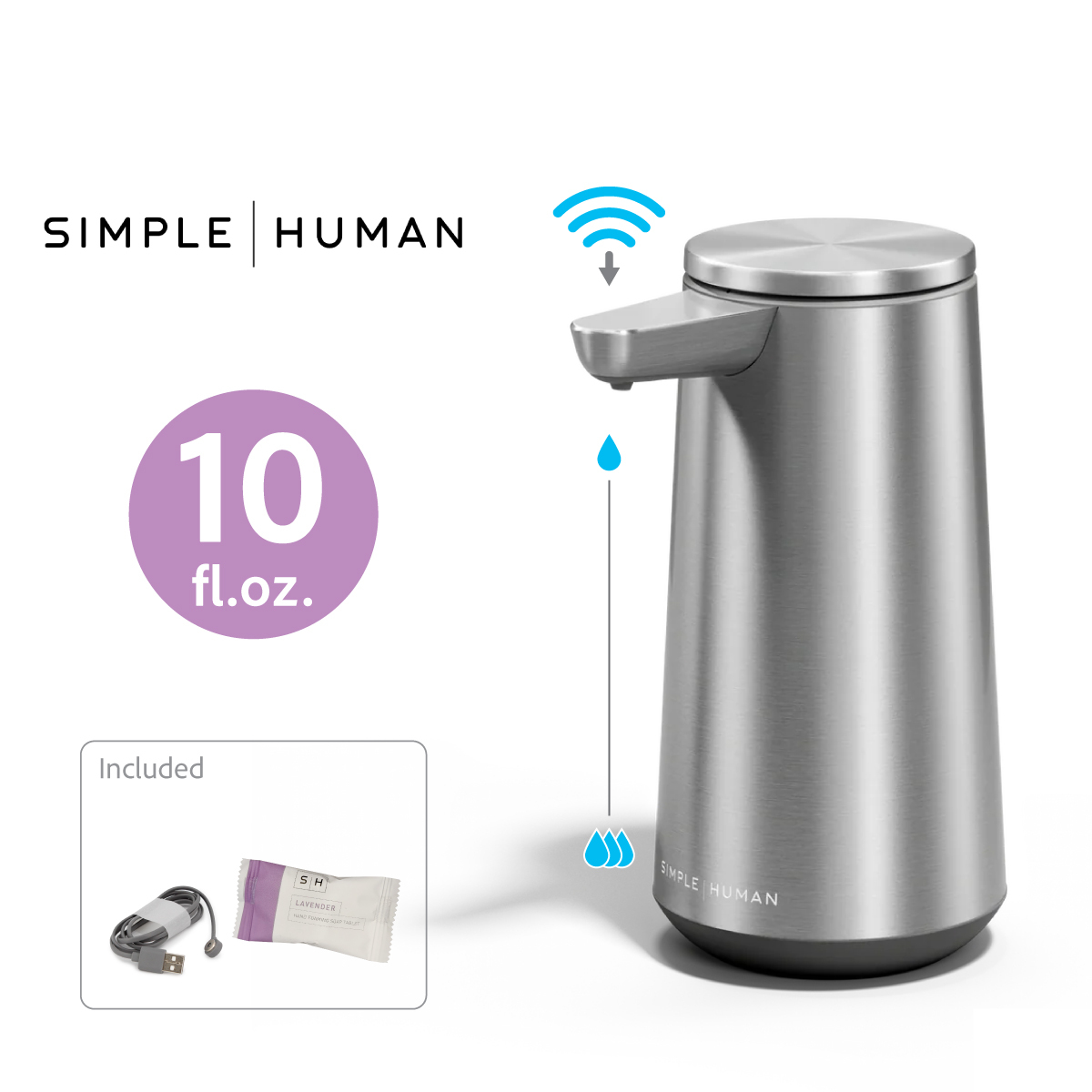 美國品牌SIMPLEHUMAN 10OZ 自動感應泡沫座 -ST1093