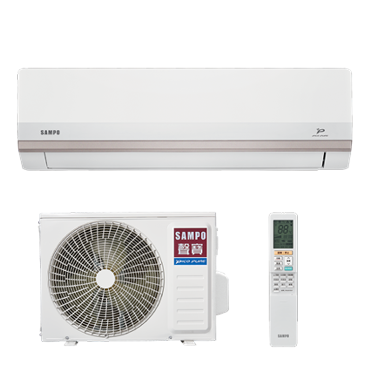 SAMPO 聲寶 6-8坪 星幸福PH系列 變頻(冷暖)一對一冷氣(AU-PH50DC+AM-PH50DC)