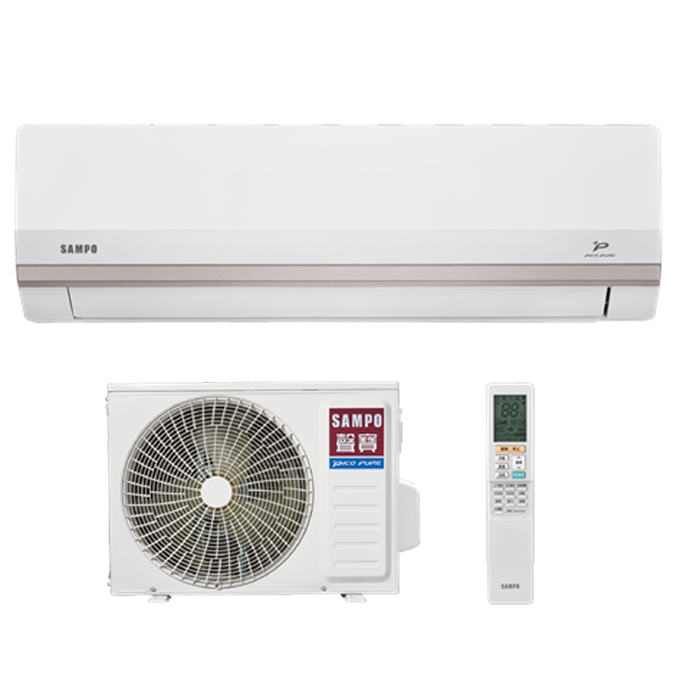 SAMPO 聲寶 8-10坪 星幸福PH系列 變頻(冷暖)一對一冷氣(AU-PH63DC+AM-PH63DC)
