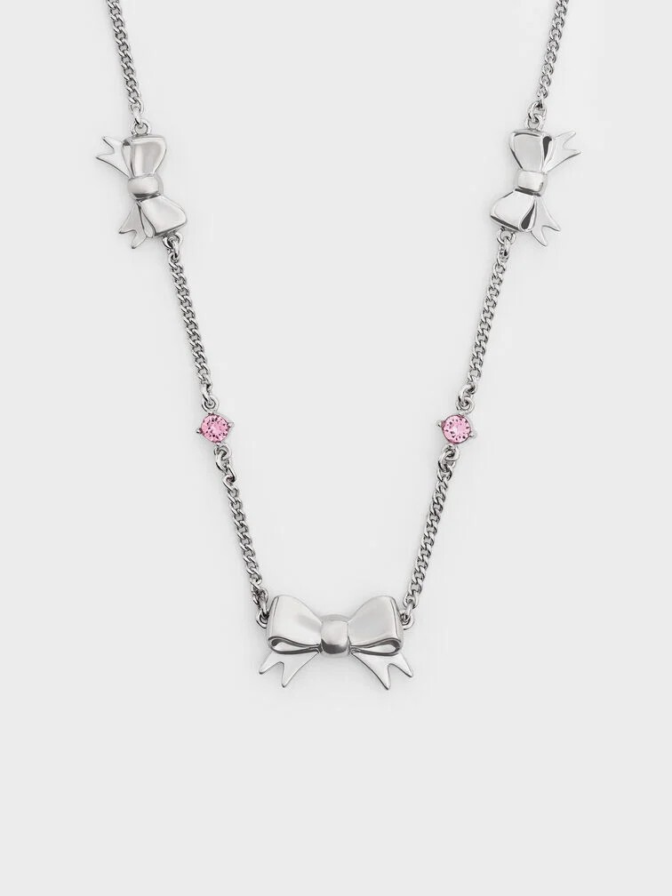 Charles & Keith 小CK Paige 蝴蝶結 項鍊 兩色