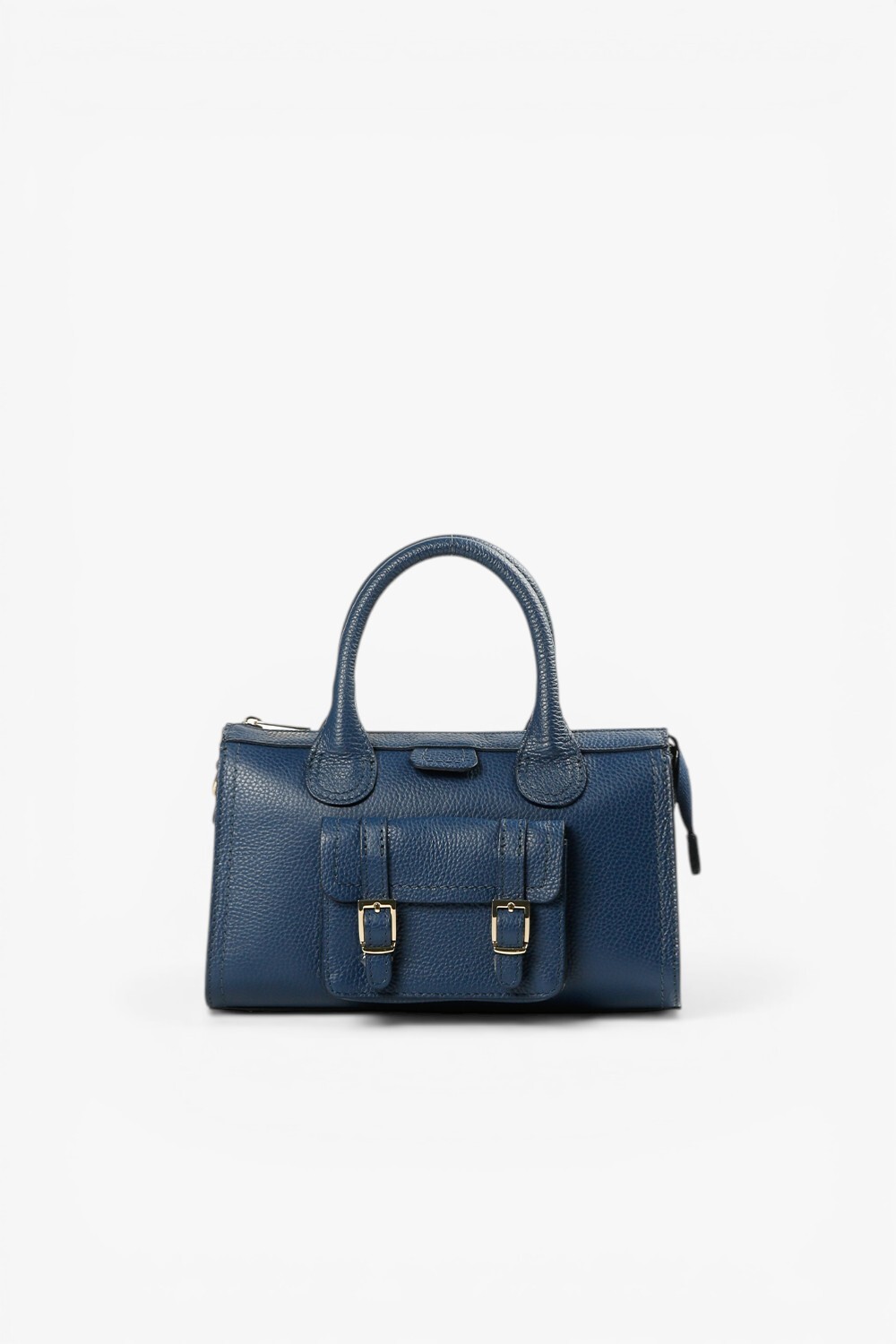 Chiara 牛皮經典手提包 藍色