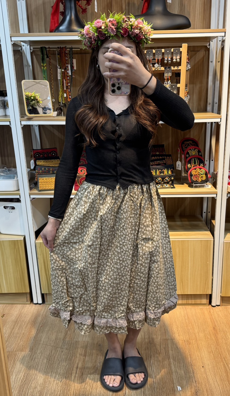 NO.20復古圖騰半身裙