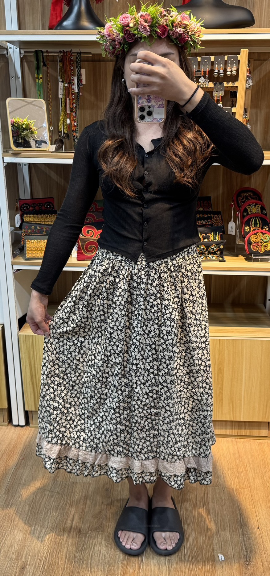 NO.21復古圖騰半身裙