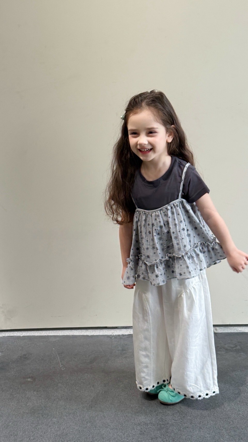 天絲微甜碎花兩件套