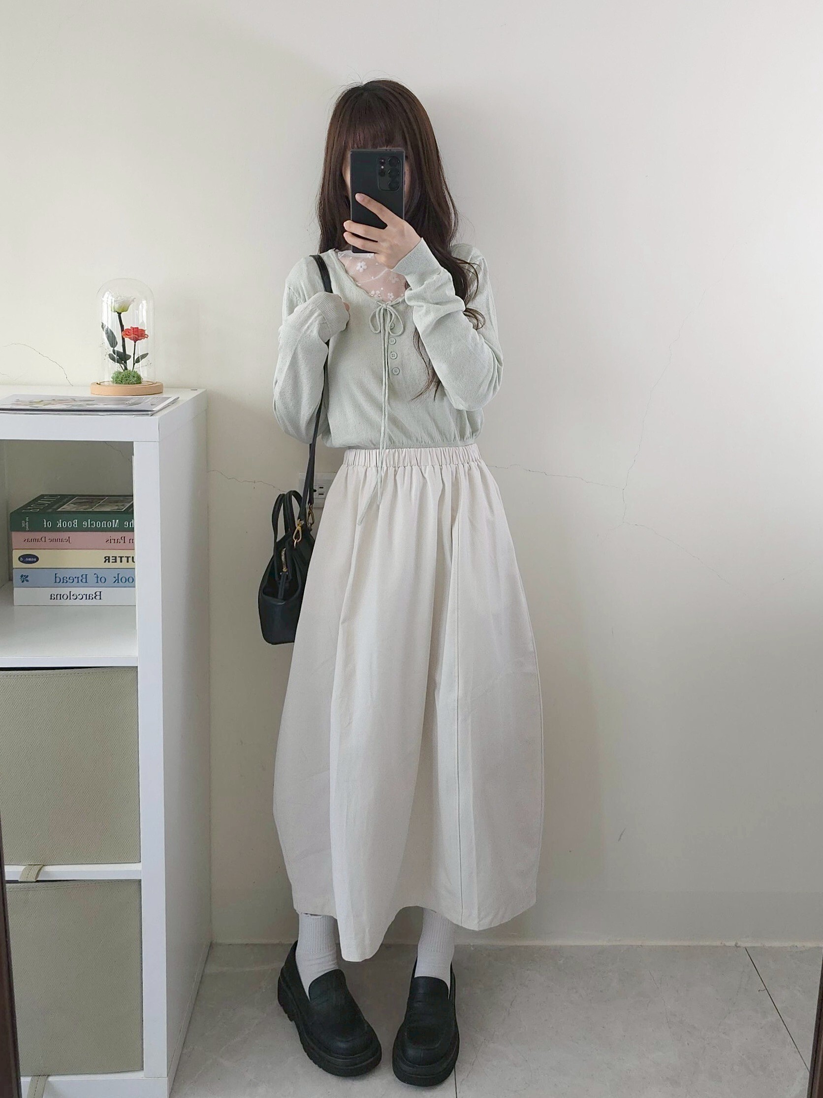 🍋‍🟩溫柔綁帶花邊領針織上衣 3𝐜𝐨𝐥𝐨𝐫. #C15