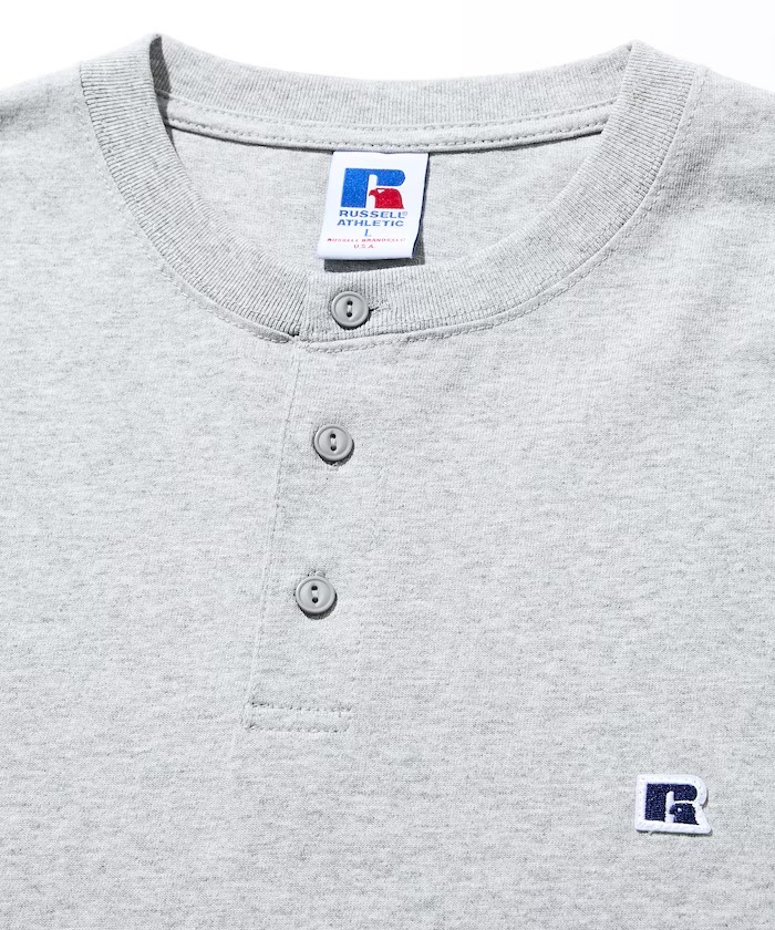 日本 Russell Athletic x Freak's Store Henley Logo T-Shirt