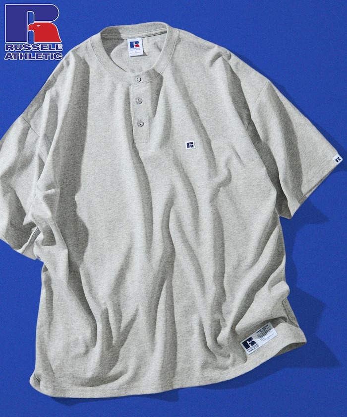 日本 Russell Athletic x Freak's Store Henley Logo T-Shirt