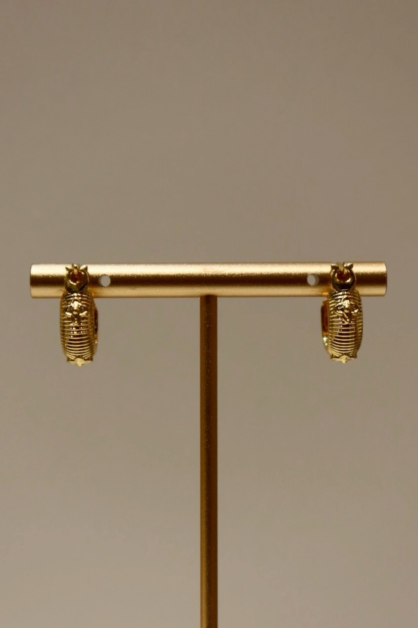 四葉古法金耳環