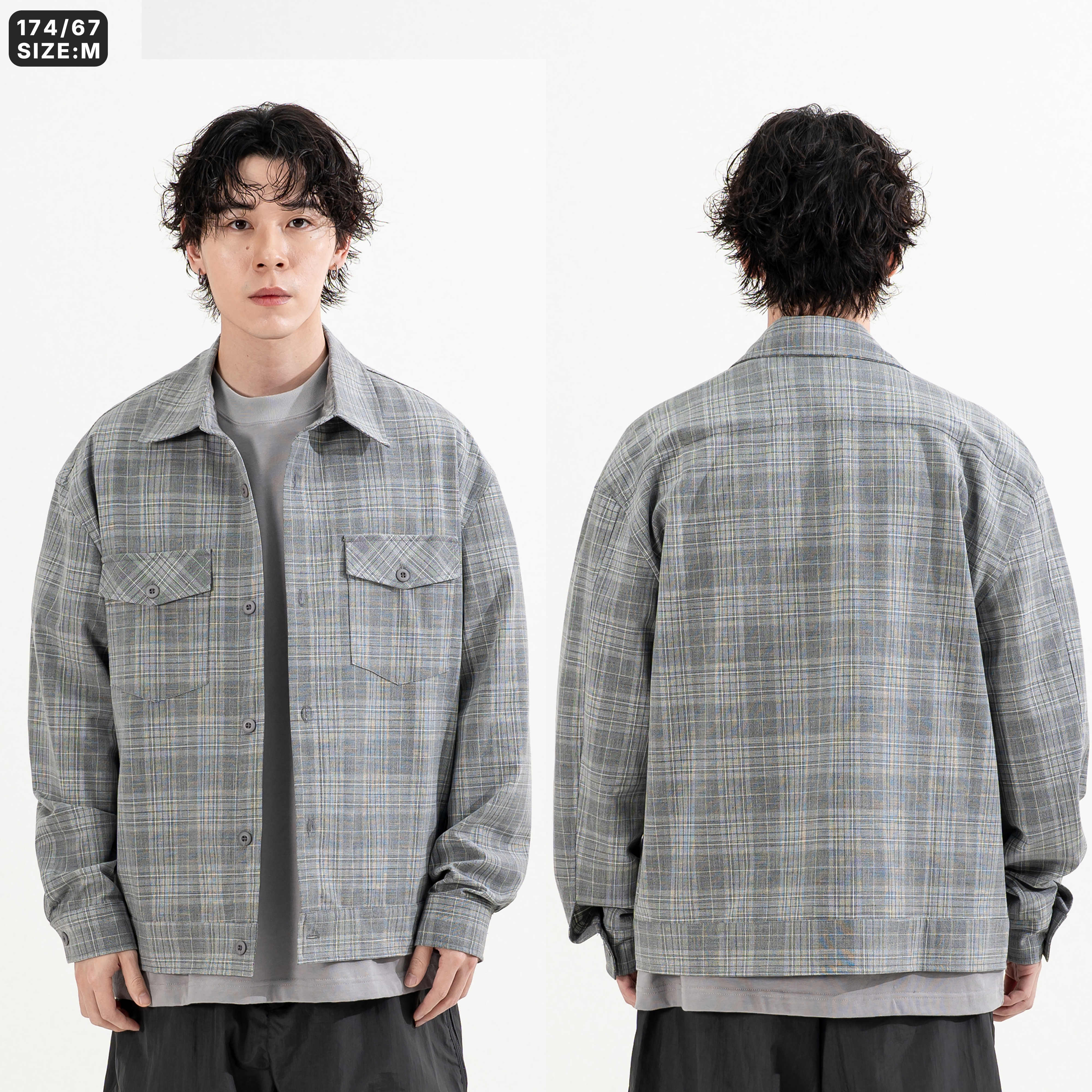 Pocket Plaid Jacket 雙口袋 格紋外套 [JK126]