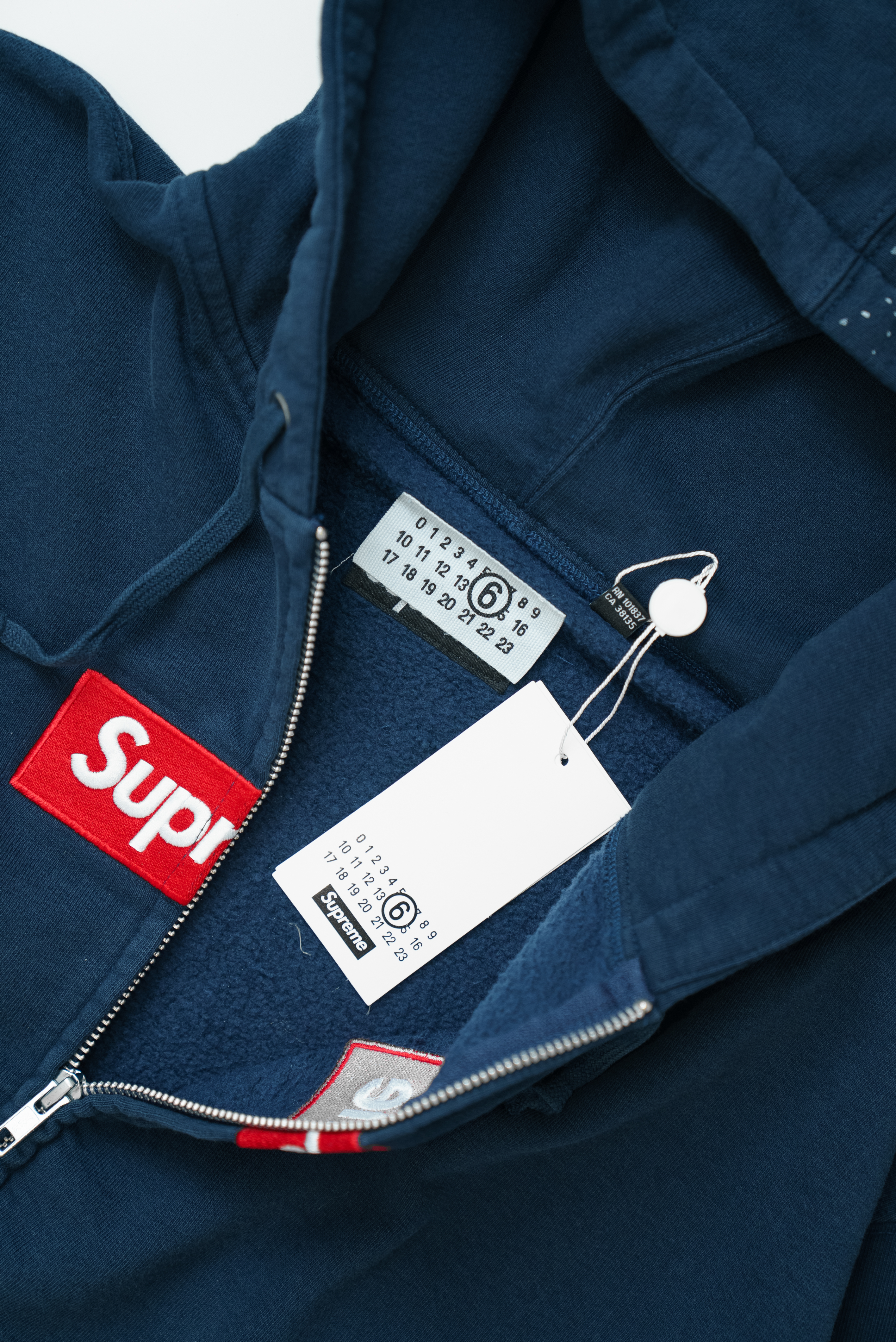 【Focus Store】現貨秒發 Supreme SS26 Week4 x MM6 Maison Margiela Box Logo Zip Up Hooded Sweatshirt 拉鍊外套 三色