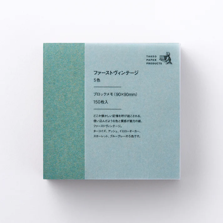 5色 便條本｜STANDARD 系列 | TAKEO PAPER 日本