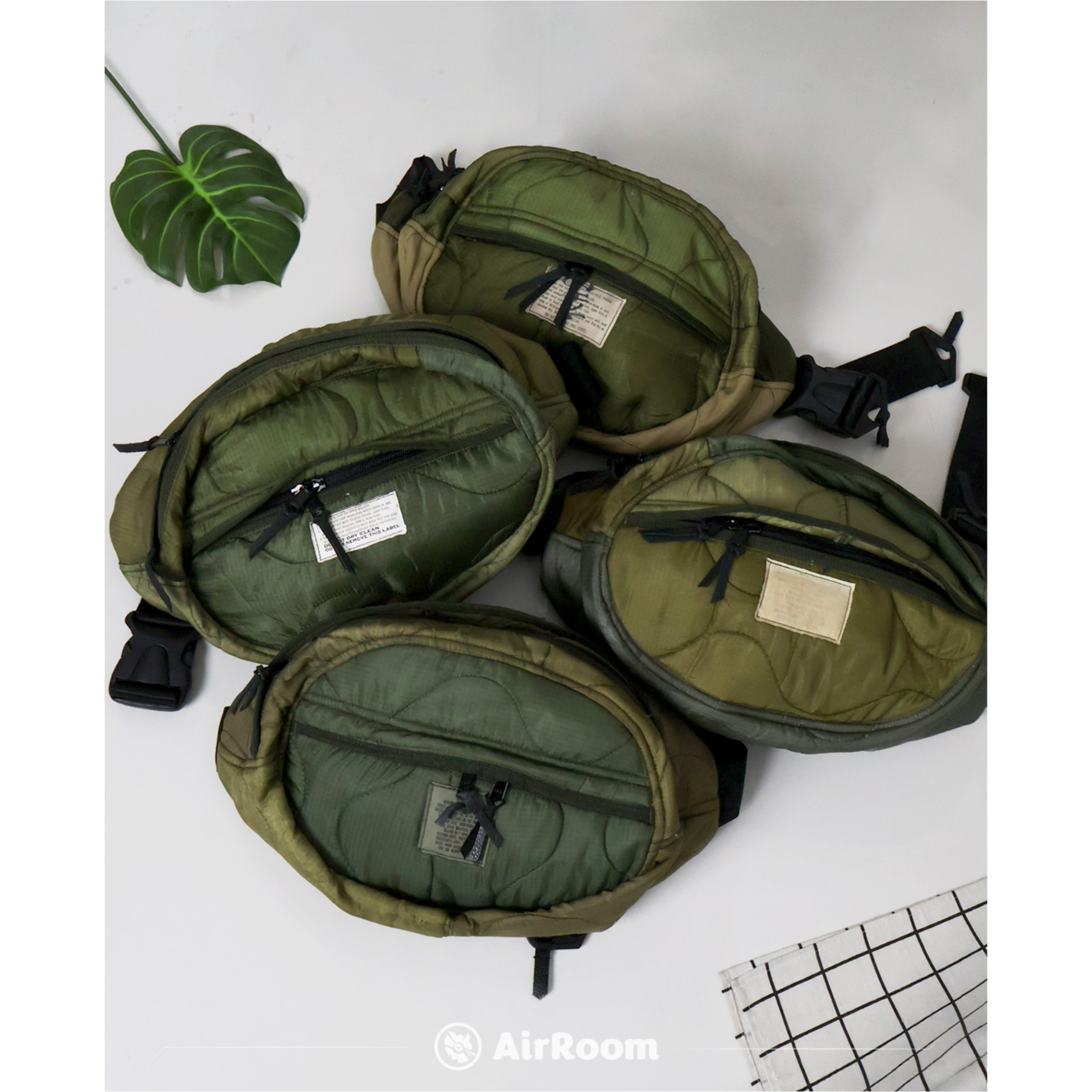 2026SS US CUSTOMIZED US MILITARY M-65 QUILTED LINER BODY BAG WHITE LABEL 木村著用 軍事 古著 側背包 腰包 現貨