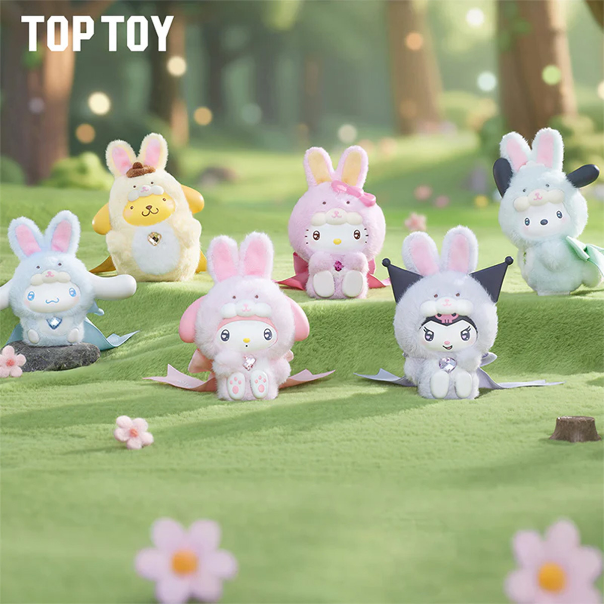 Sanrio characters Diamond Bunny Baby Series Figures Blind Box