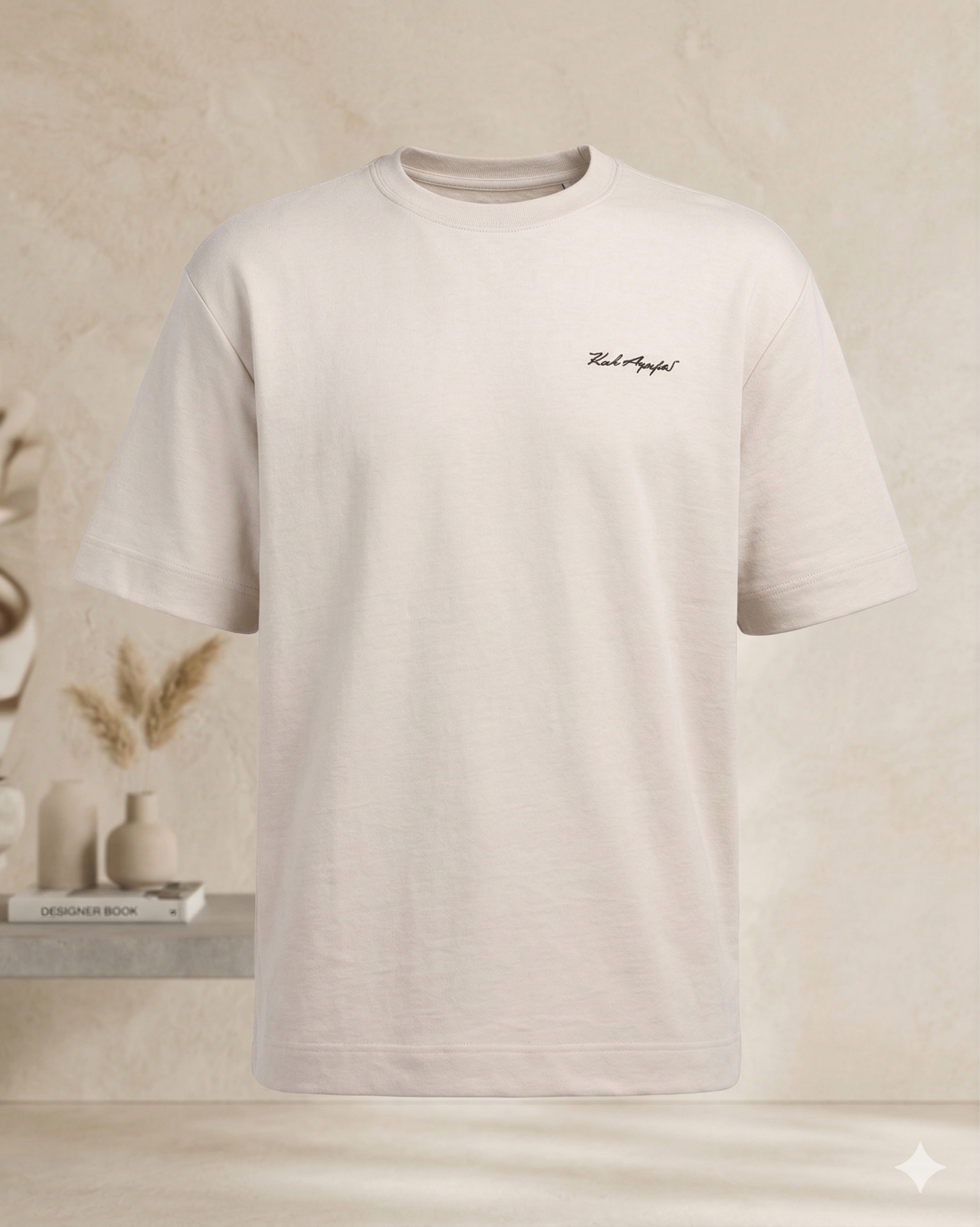 【預購】H032706 KARL LAGERFELD PARIS 刺繡 Logo 圓領 T 恤