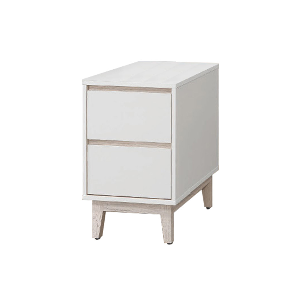 柏蒂家居-巴克利1.3尺多功能二抽收納櫃邊櫃/置物櫃