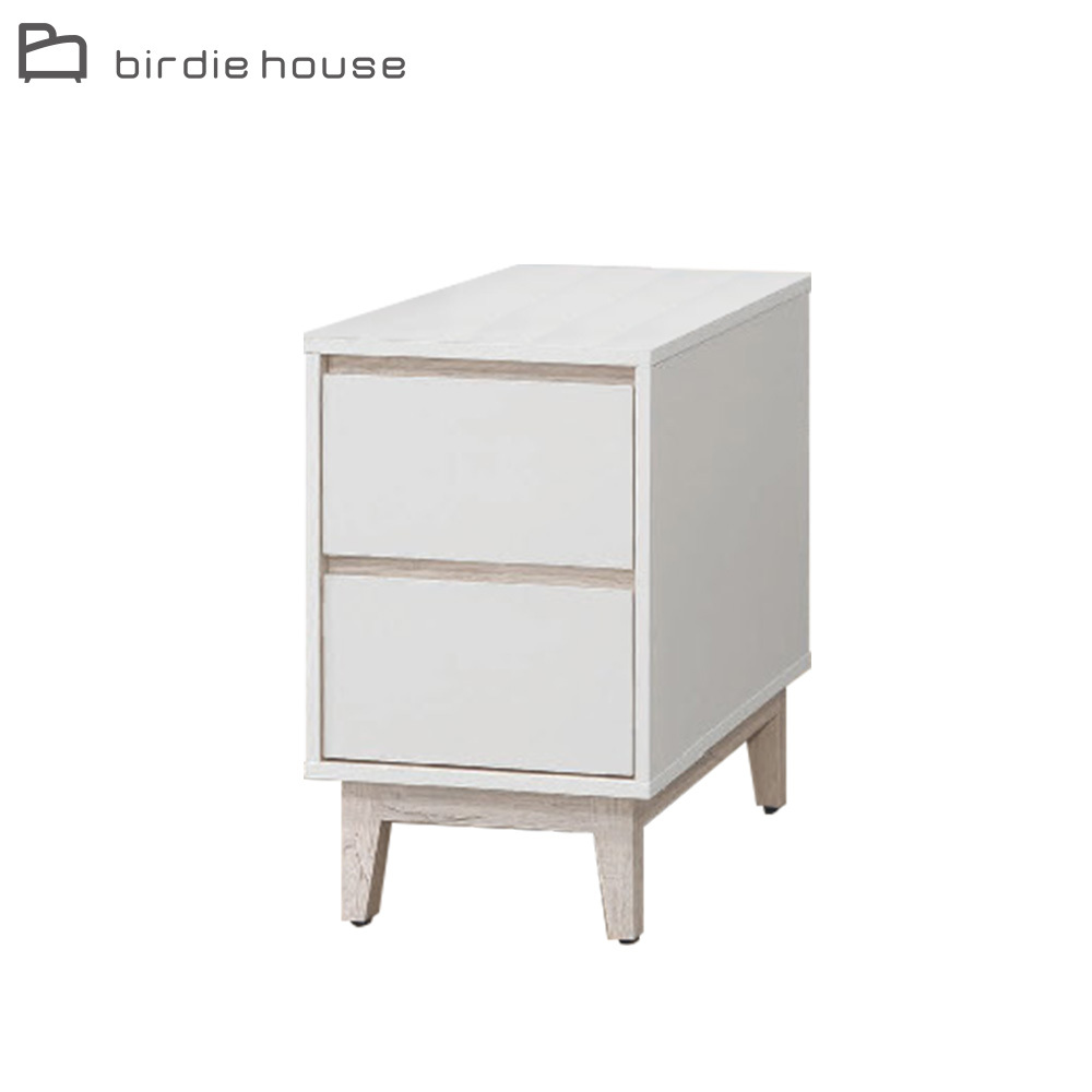 柏蒂家居-巴克利1.3尺多功能二抽收納櫃邊櫃/置物櫃