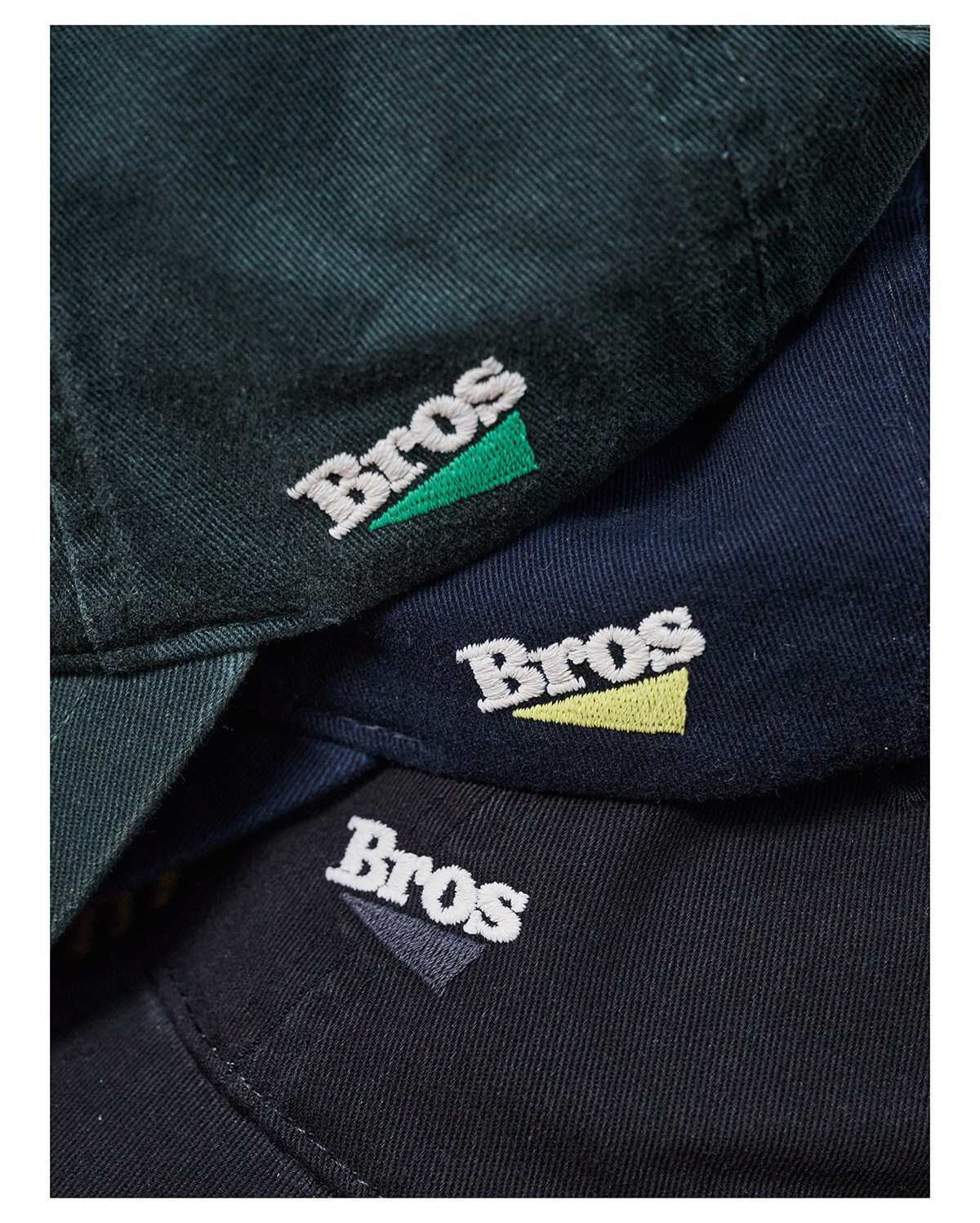 Broshood 日系復古刺繡水洗彎簷棒球帽 26SS47