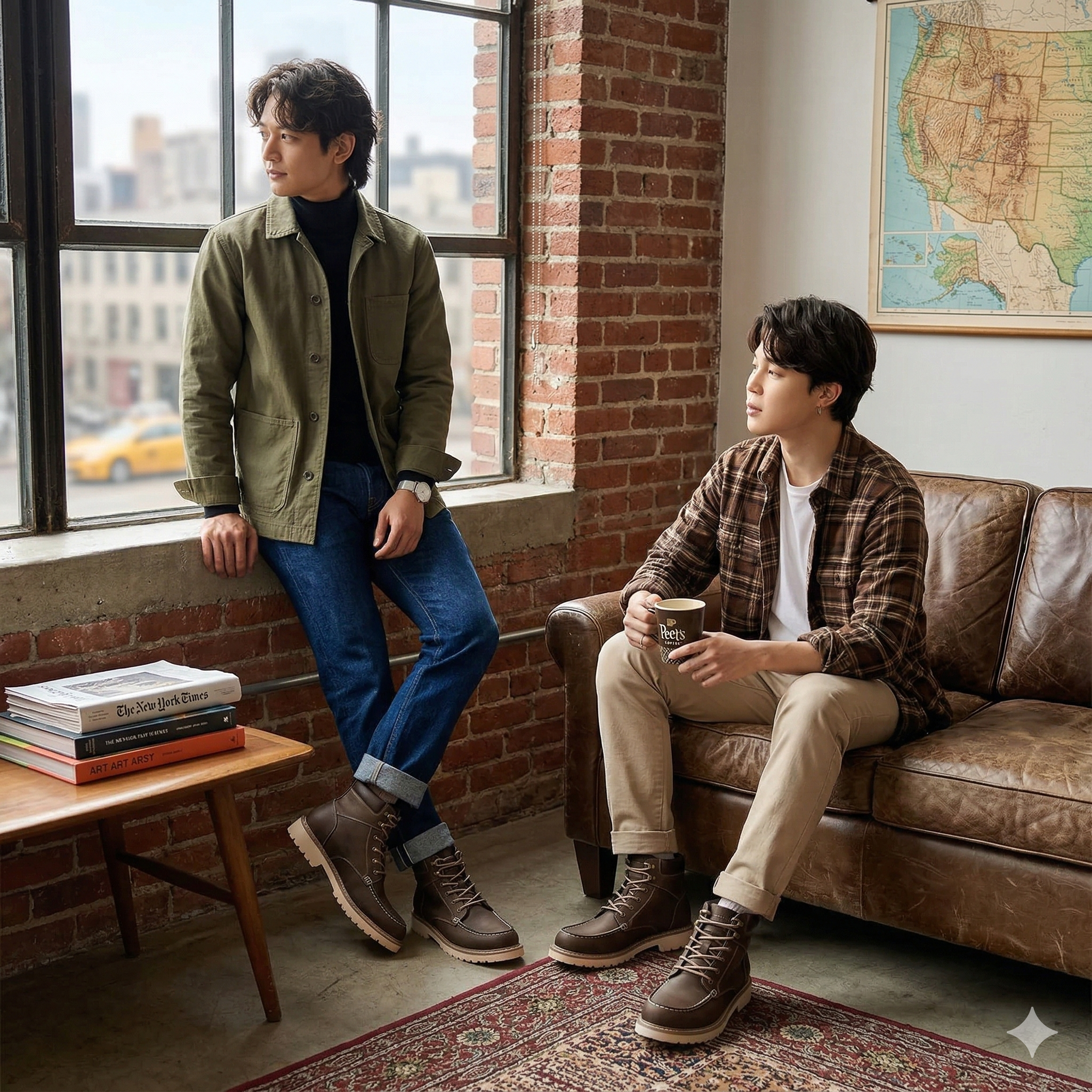 【預購】H032713 IZOD 男款綁帶休閒靴