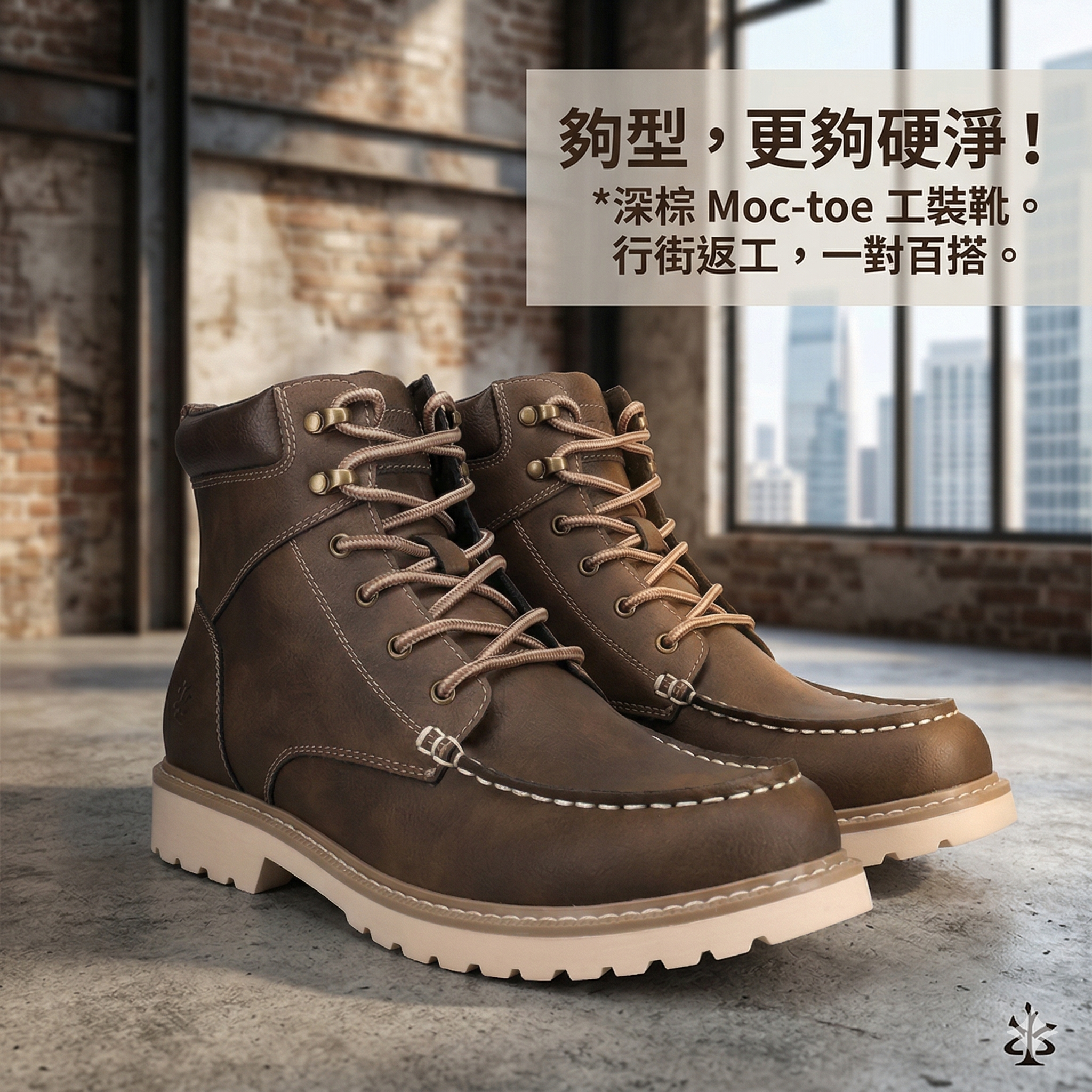 【預購】H032713 IZOD 男款綁帶休閒靴