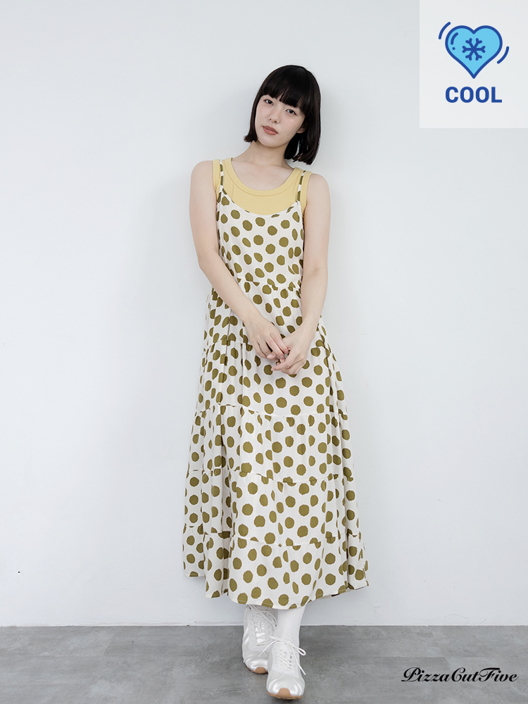 [兩件1580｜涼感洋裝]波點細肩帶洋裝 PizzaCutFive PCF262487065