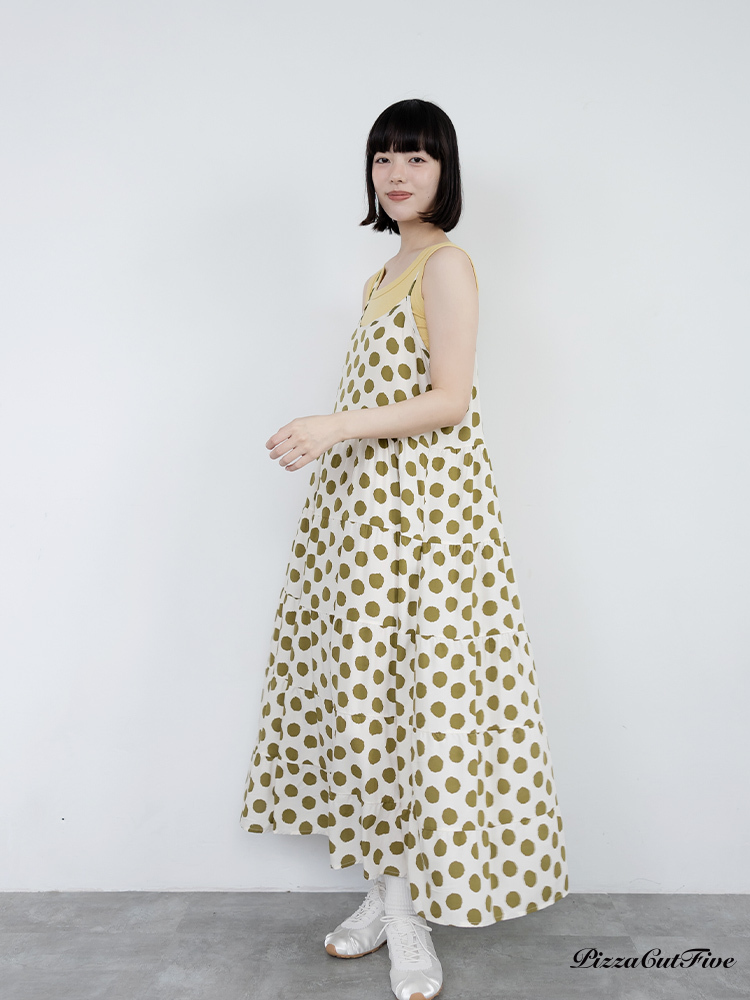 [兩件1580｜涼感洋裝]波點細肩帶洋裝 PizzaCutFive PCF262487065