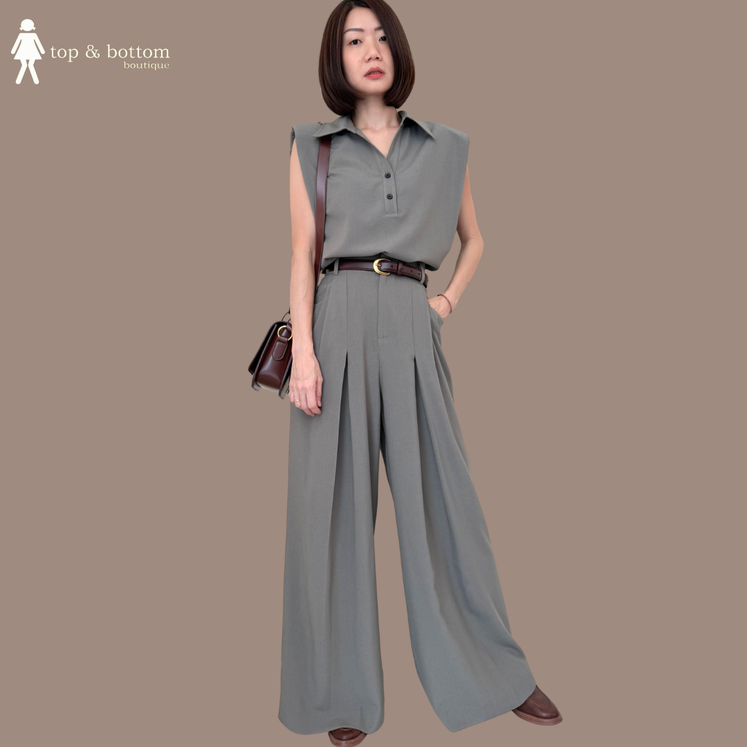 HIGH WAISTED WIDE LEG LONG CULOTTES