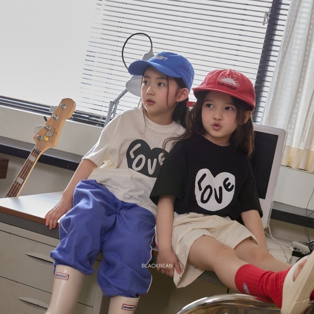 韓國🇰🇷BLACKBEAN 愛心LOVE短袖T恤(BS-BM/S-XL)