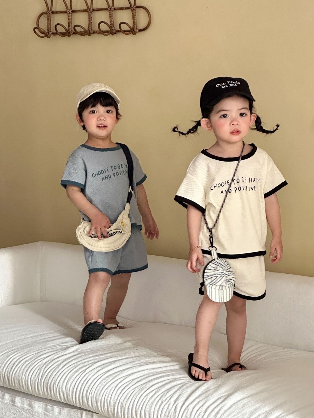 華夫格兄弟姐妹套裝 / 2色