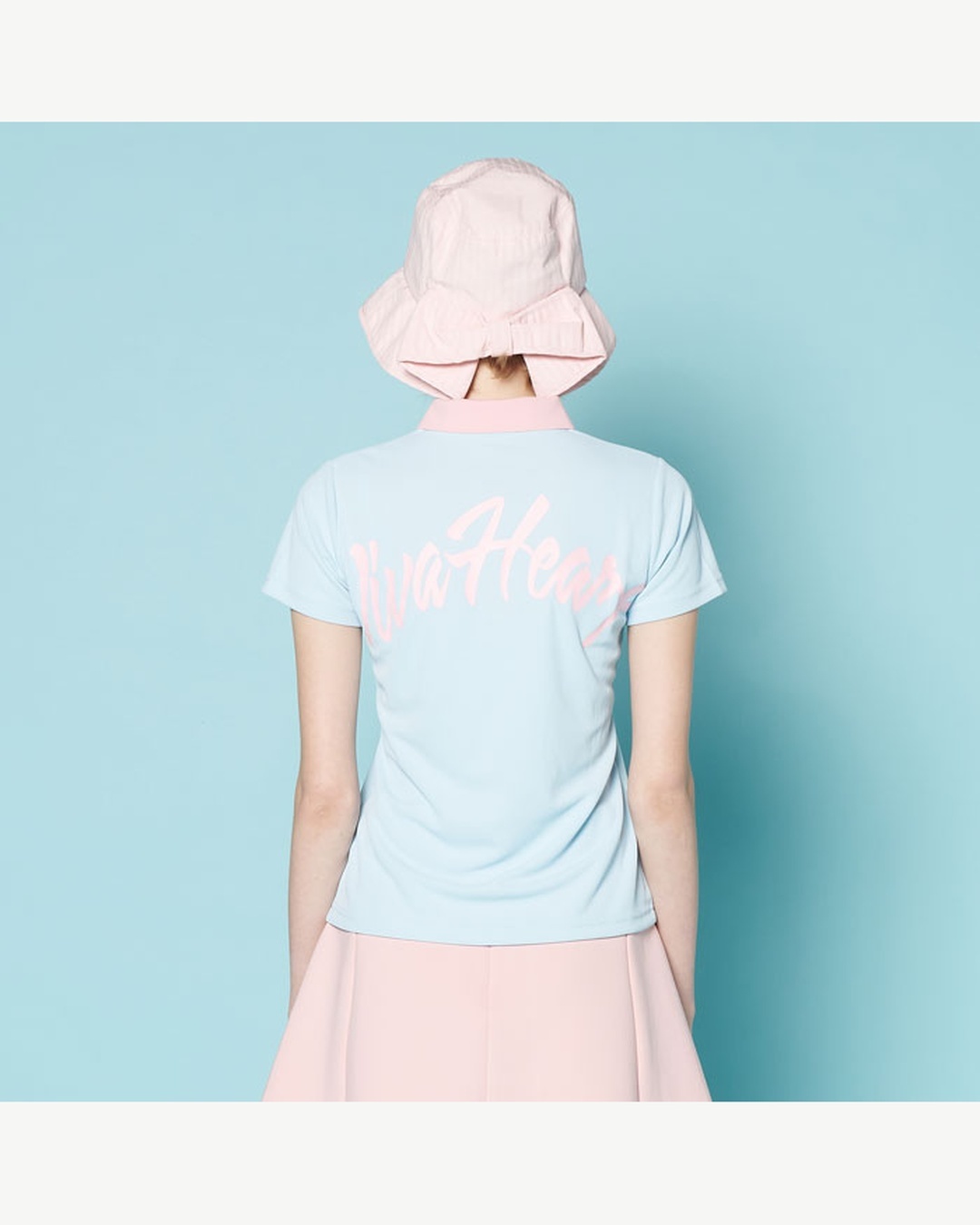 女士-背部大圖樣短袖POLO衫