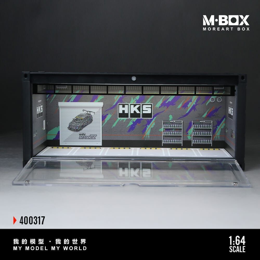 PO-$100 * MBOX * 1:64 DIORAMA - CONTAINER MODEL STOAGE SCENE HKS