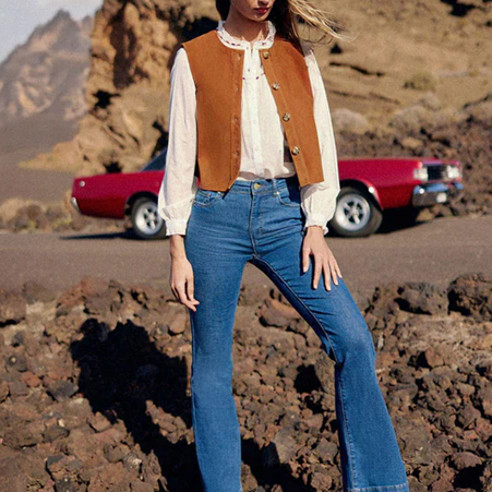 1LP0327-156 [LA PETITE ETOILE] Flora Leather Jacket Sand #FLORA-F112512X1X/15-SAND (EU)