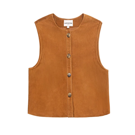 1LP0327-156 [LA PETITE ETOILE] Flora Leather Jacket Sand #FLORA-F112512X1X/15-SAND (EU)