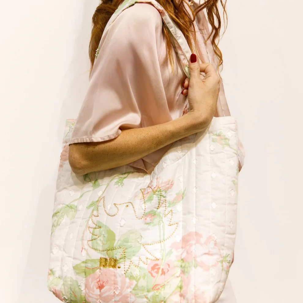 1BB0327-048 [BRIGITTE BARDOT] Bambola Print Quilted Bag Pink #112610500 (EU)