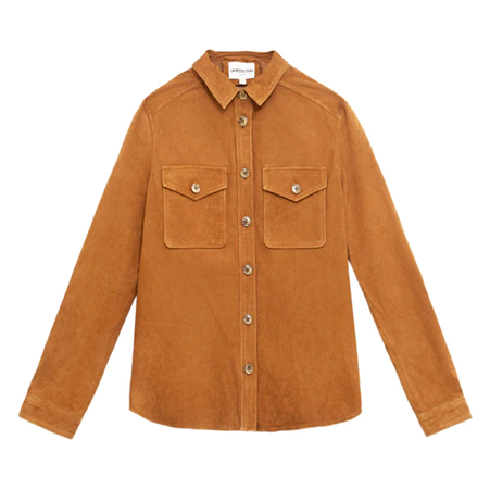 1LP0327-157 [LA PETITE ETOILE] Florine Leather Overshirt Sand #FLORINE-F102512X1X/15-SAND (EU)