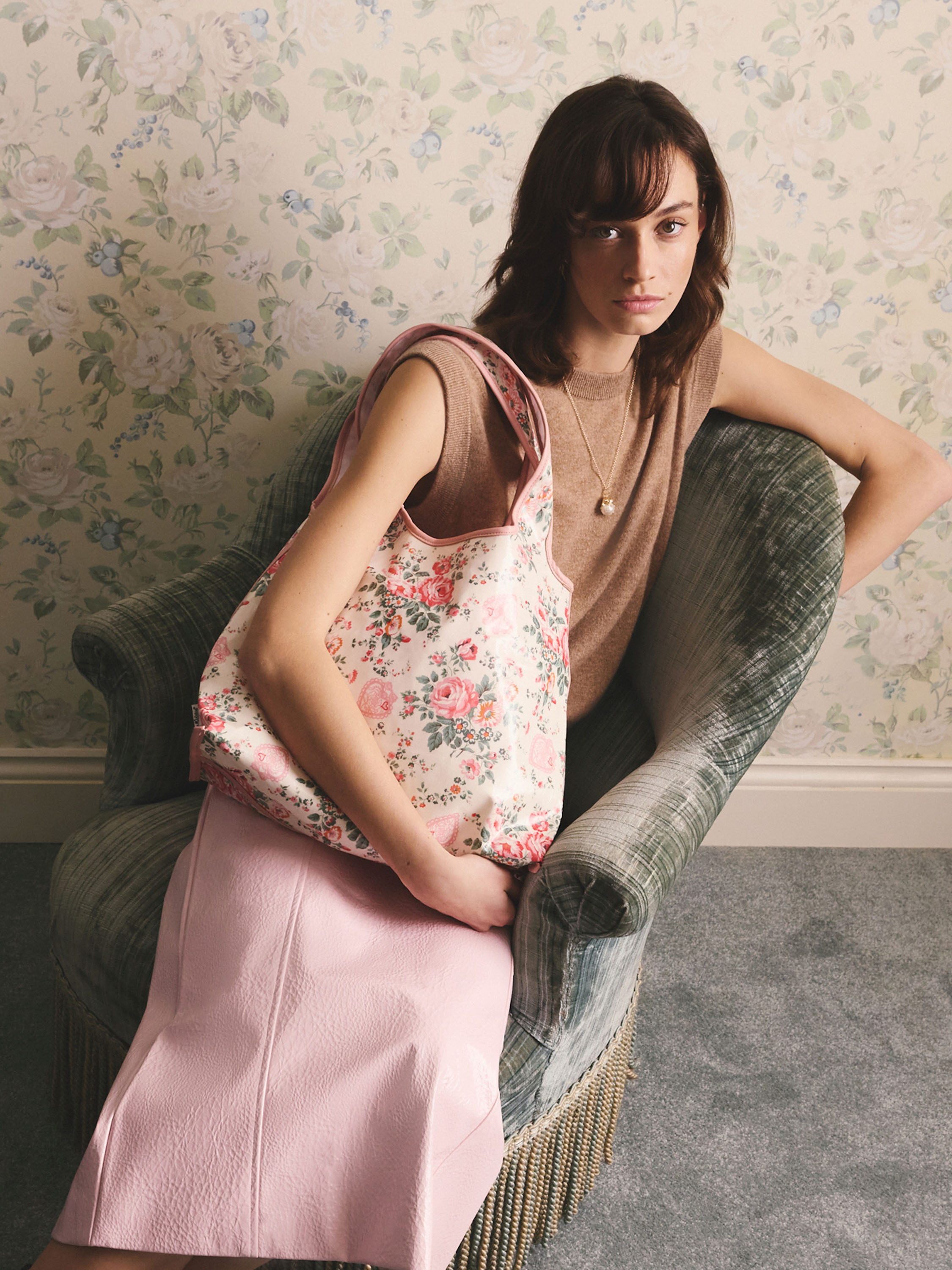 Hackney Rose 立體購物肩背包