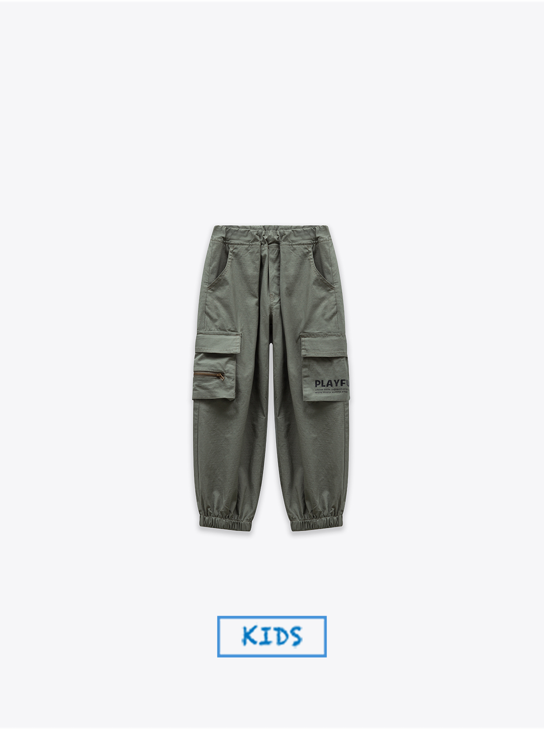 工作口袋縮口褲【童裝】