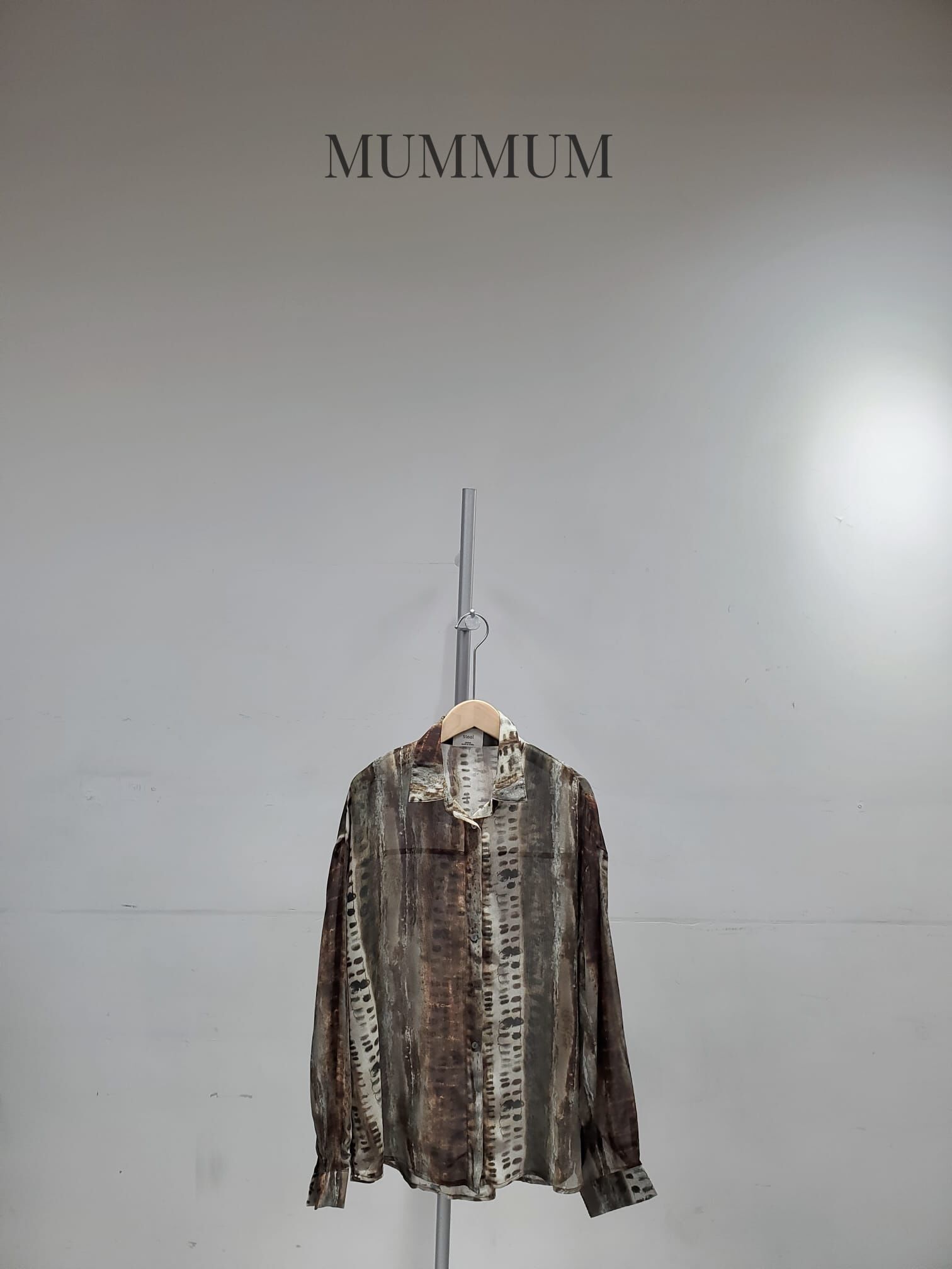 0213219a/復古水墨畫微透輕薄恤衫　46/46/27