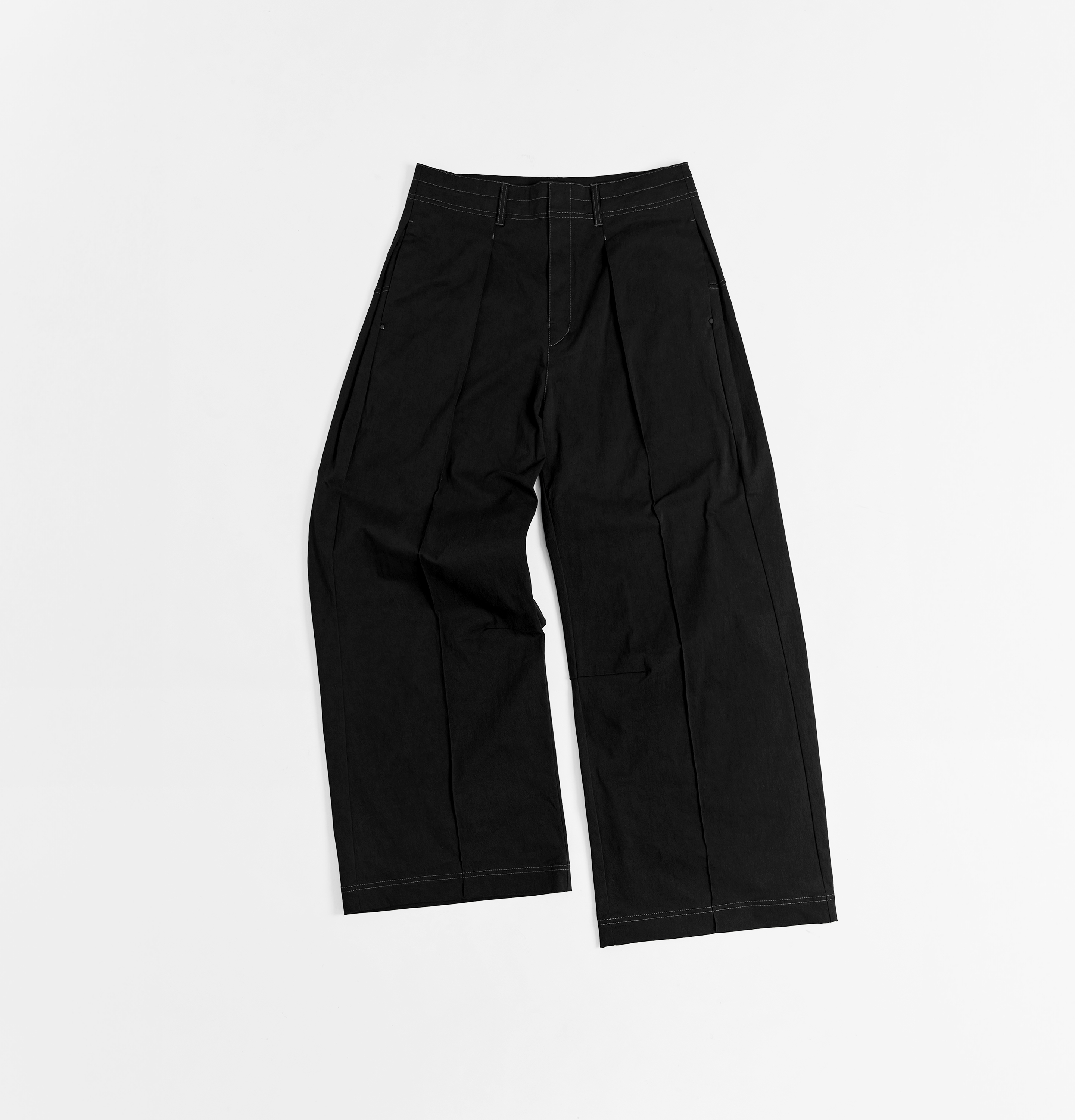 MELSIGN - Pastel Pleated Pants - Black