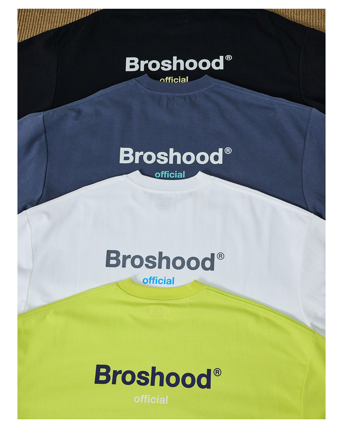 Broshood 日系寬鬆簡約logo印花小領口短袖 26SS29