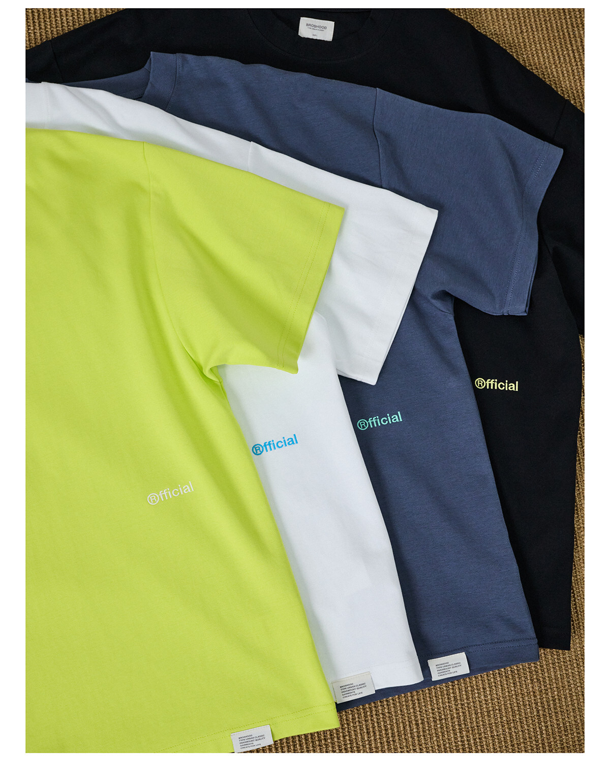 Broshood 日系寬鬆簡約logo印花小領口短袖 26SS29