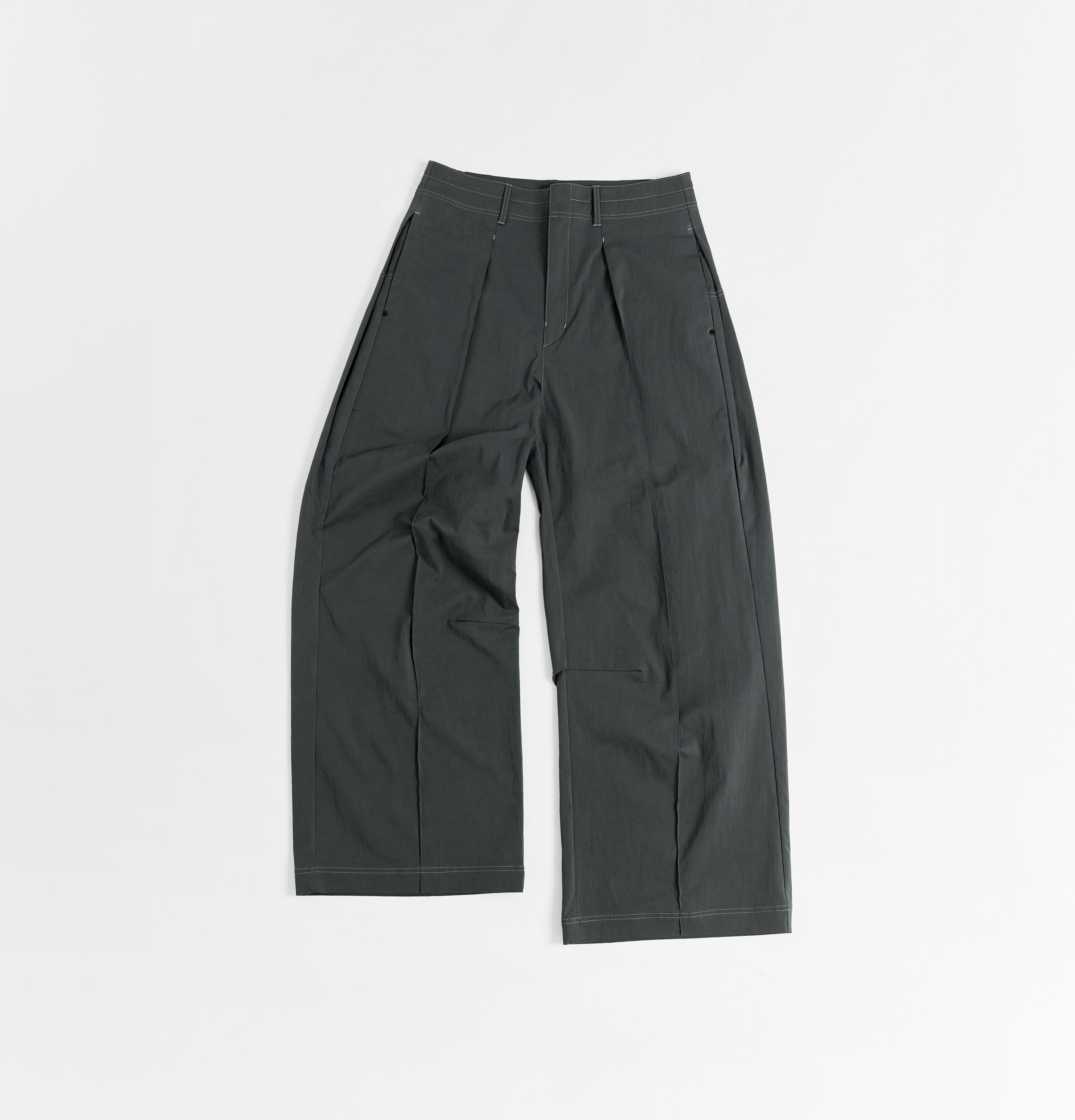 MELSIGN - Pastel Pleated Pants - Gray