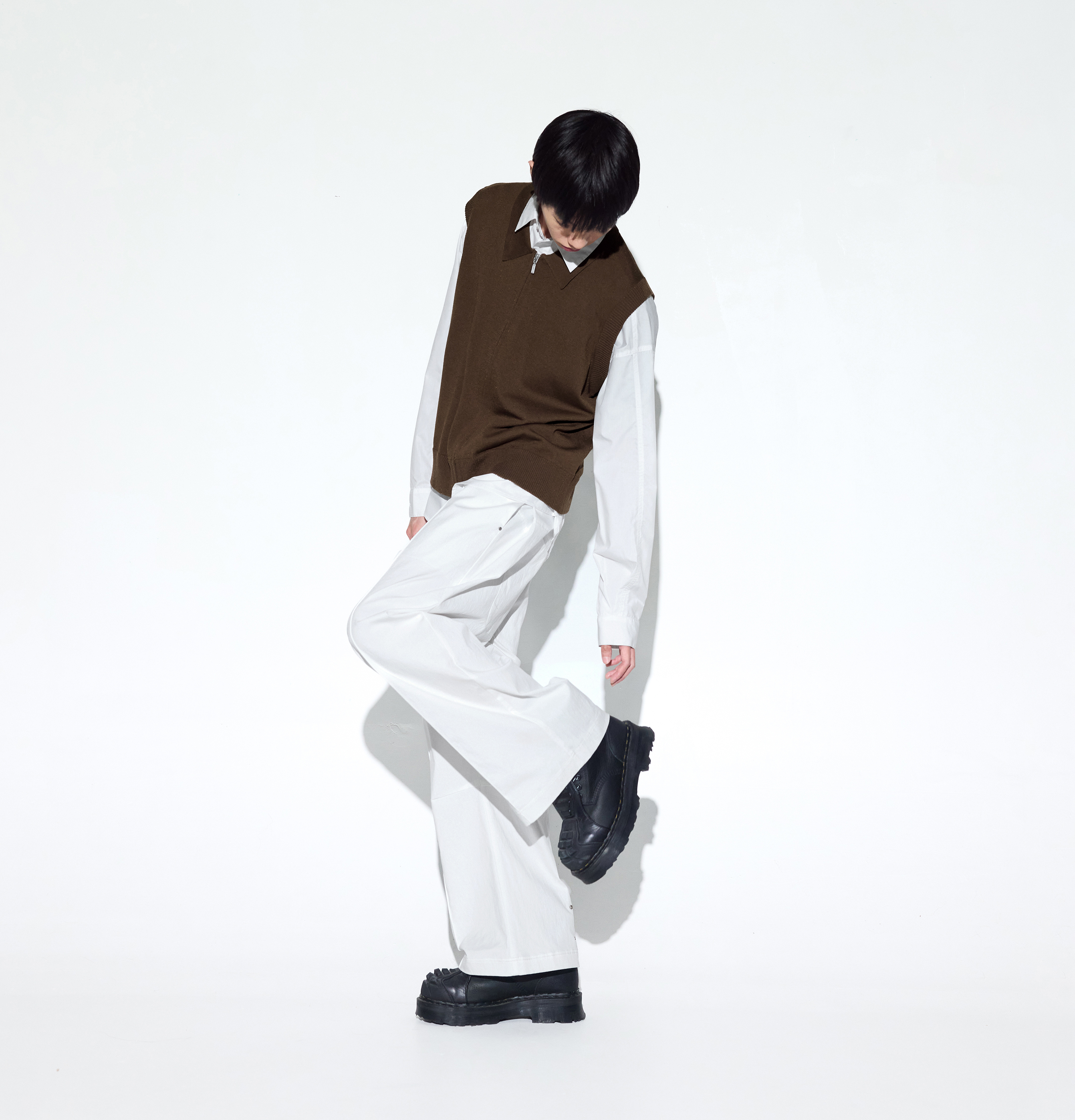 MELSIGN - Pastel Pleated Pants - White