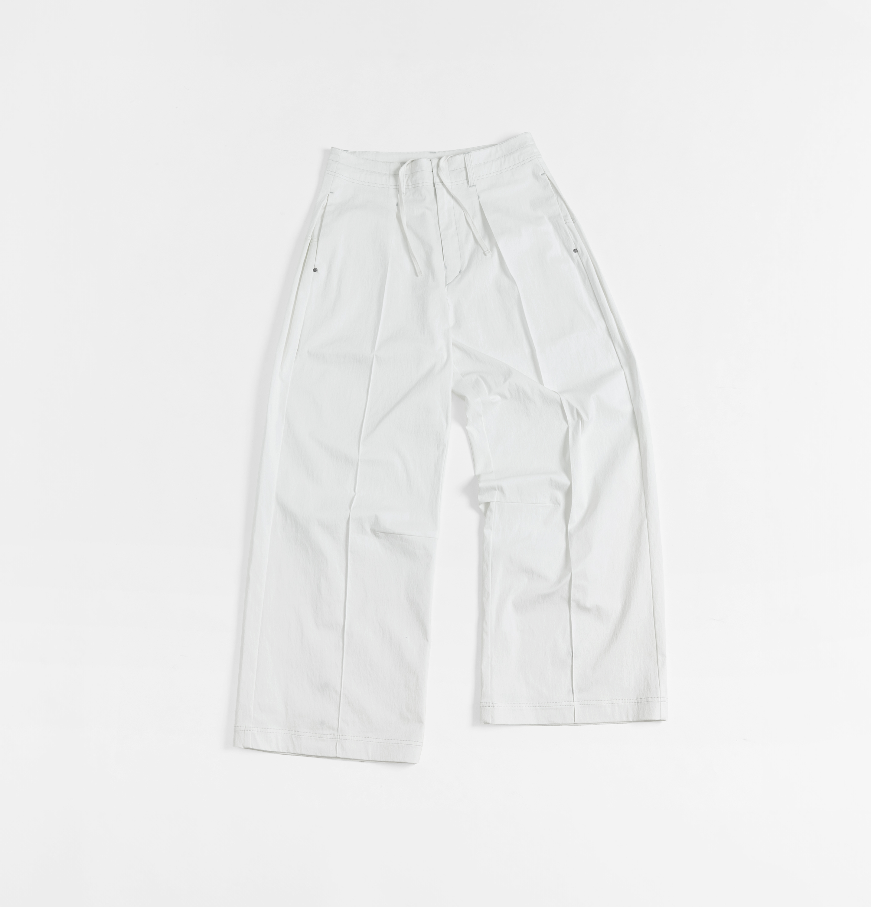MELSIGN - Pastel Pleated Pants - White