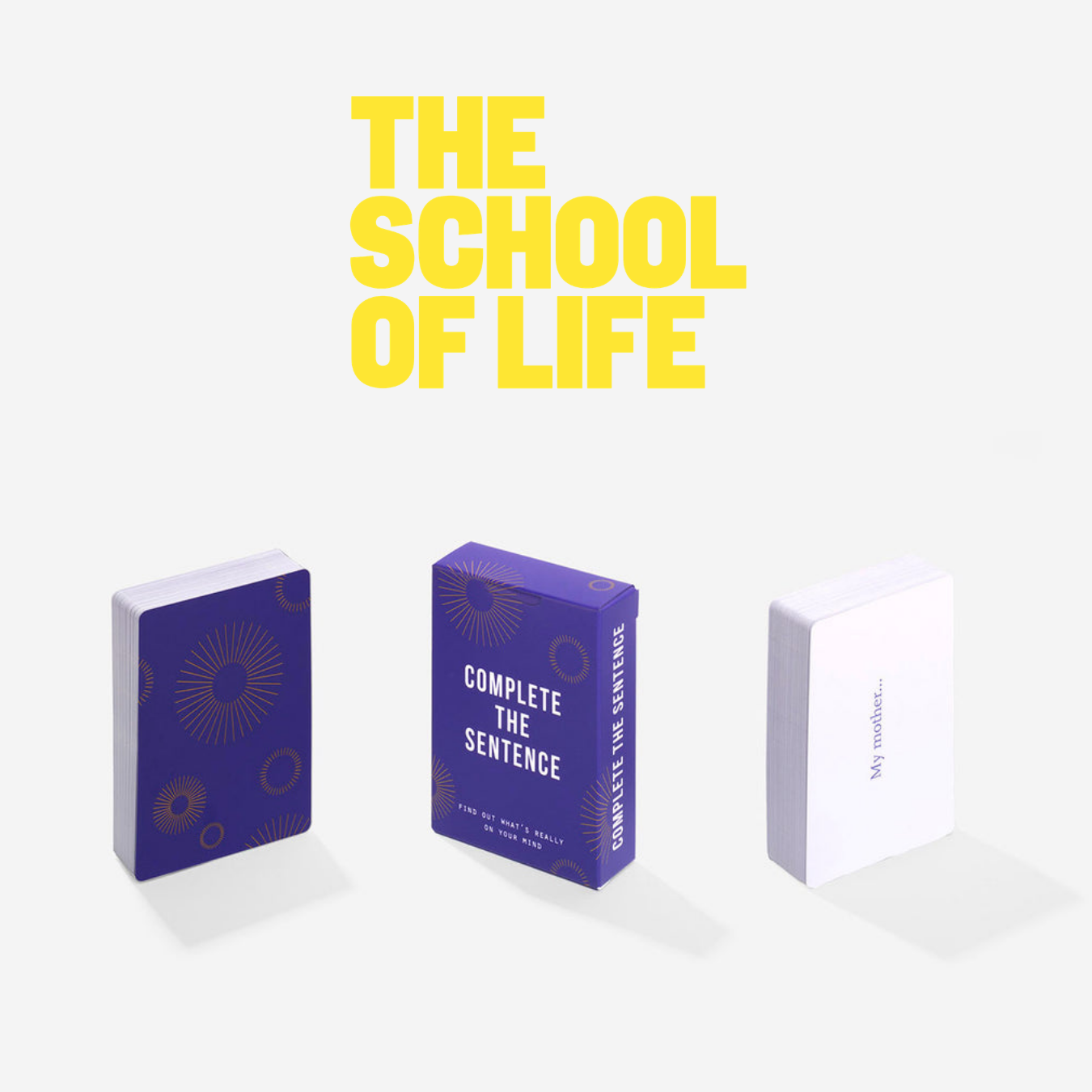 The School of Life | Complete The Sentence 自我探索真心話卡 card game