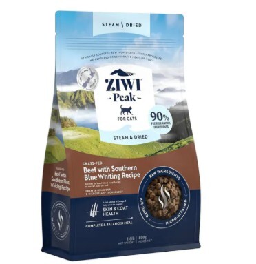 Ziwi Peak 微蒸風乾貓糧 草飼牛肉配南鱈魚 800G/2.2KG