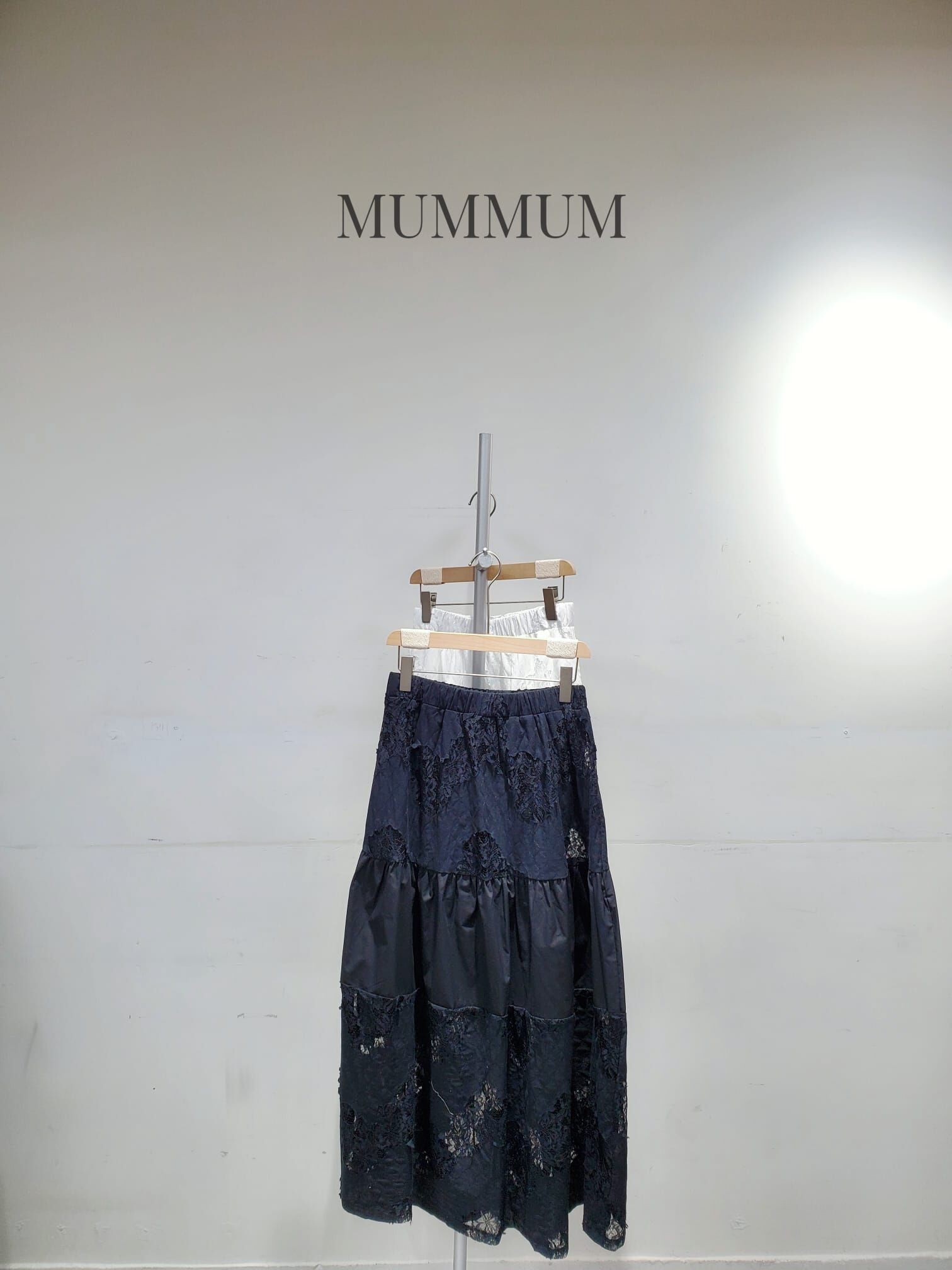 03705a/ 渡假風花絲拼接長裙　28-42/42/34.5