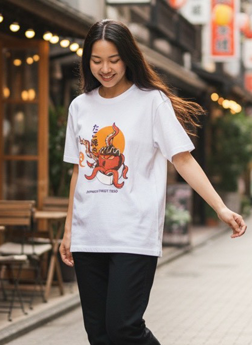 日系街頭趣味｜章魚燒插畫 T-shirt 🐙