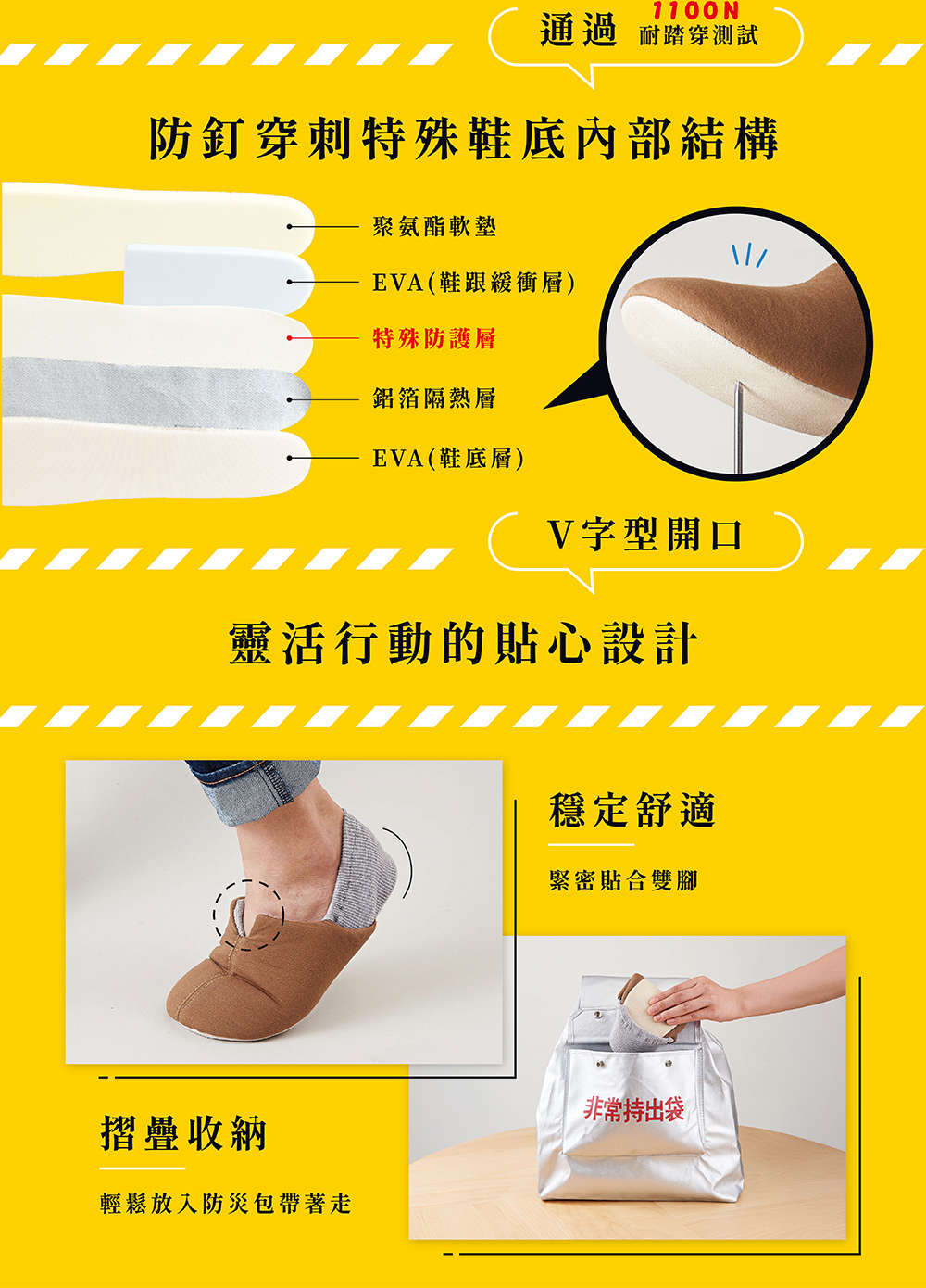 《COGIT》2way防護室內防災拖鞋 M、L